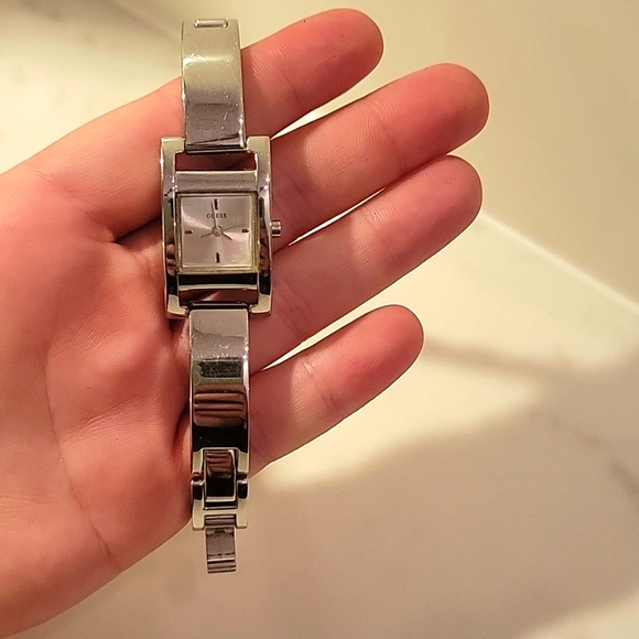 STERLING SILVER GUESS WATCH - Picture 1 of 2